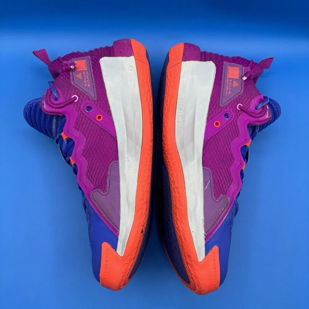 Adidas Men’s Dame 7 Extply Basketball Say Cheese Sonic Ink Size 11.5 sneakers